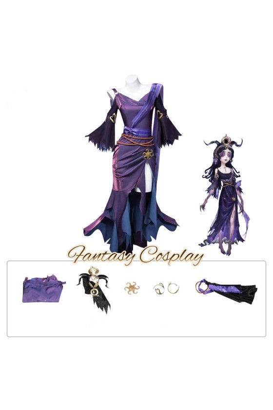 Identity V Priestess Fiona Gilman The Envoy of Yog-Sothoth Purple Cosplay Costume
